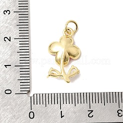 Brass Pave Clear Cubic Zirconia Pendants&nbsp;LS-KK-G554-05G-03