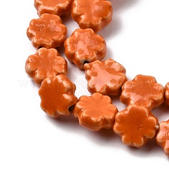 Handmade Porcelain Beads Strands&nbsp;PORC-K010-05G