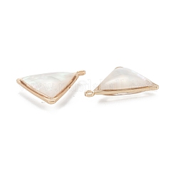 Natural White Shell Pendants&nbsp;KK-K252-07G-01