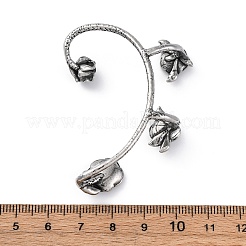 316 Surgical Stainless Steel Cuff Earrings&nbsp;EJEW-E300-25AS-02