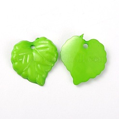 Mixed Color Acrylic Leaf Pendants for Chunky Necklace Jewelry&nbsp;X-SACR-R015-M