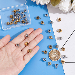 40Pcs 2 Colors Ion Plating(IP) 304 Stainless Steel Tube Bails&nbsp;STAS-UN0055-88