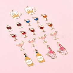 20Pcs 8 Styles Alloy Enamel Pendants Sets&nbsp;ENAM-FS0002-46