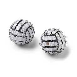 Sport Themed Resin Rhinestone Beads&nbsp;OACR-D307-02