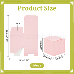 Square Kraft Paper Necklace Earring Storage Gift Boxes&nbsp;CON-WH0095-90B-01