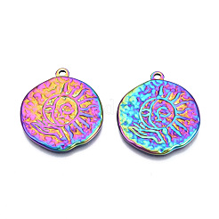 Ion Plating(IP) 201 Stainless Steel Pendants&nbsp;STAS-N098-077M
