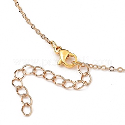 Brass Micro Pave Cubic Zirconia Pendant Necklaces&nbsp;NJEW-JN02934-01