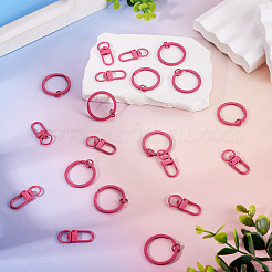 10Pcs Zinc Alloy Baking Paint Swivel Snap Hooks Clasps&nbsp;FIND-TADJ0001-27J