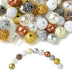 50 Pcs DIY Resin Rhinestone Graduated Beads Bracelets Making Kits&nbsp;DIY-CJ0002-47