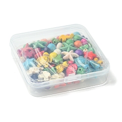 100Pcs 6 Styles Synthetic Turquoise Beads Sets&nbsp;TURQ-FS0001-05