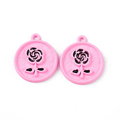 Spray Painted Alloy Pendants&nbsp;PALLOY-K001-23