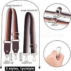 2Pcs 2 Styles Canvas & Cotton Bag Handles&nbsp;FIND-CA0002-37