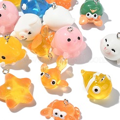 20Pcs 10 Styles Ocean Theme Resin Pendants&nbsp;RESI-CJ0003-52