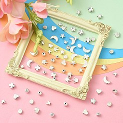 200Pcs 10 Styles Tibetan Style Alloy Beads&nbsp;TIBEB-CJ0001-25