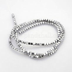 Electroplate Non-magnetic Synthetic Hematite Beads Strands&nbsp;G-J212C-04