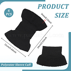 6Pcs Polyester Sleeve Cuff&nbsp;DIY-BC0017-65