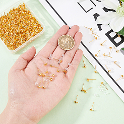 400Pcs Brass Stud Earring Findings&nbsp;KK-DC0001-02