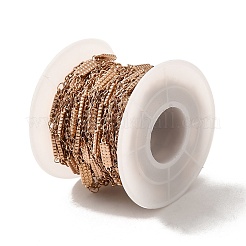 Ion Plating(IP) 304 Stainless Steel Rectangle Link Chains&nbsp;STAS-B041-10RG