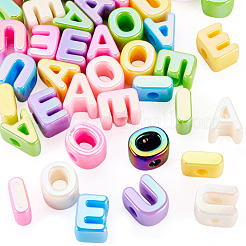 40Pcs 5 Styles UV Plating Opaque Acrylic European Beads&nbsp;OACR-TA0004-91