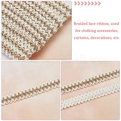 10 Yards Polyester Braided Lace Ribbon&nbsp;OCOR-WR0001-05A