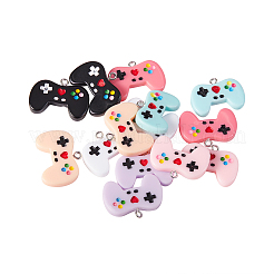 14Pcs 7 Colors Resin Pendants&nbsp;RESI-CJ0001-188