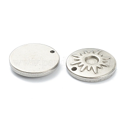 Tarnish Resistant 304 Stainless Steel Pendant Cabochon Setting&nbsp;STAS-P279-12P