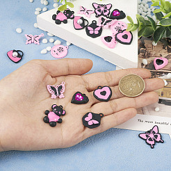 20Pcs 10 Style Spray Painted Alloy Pendants&nbsp;FIND-TA0002-89