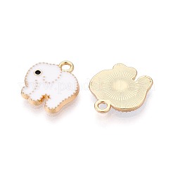 Alloy Enamel Charms&nbsp;PALLOY-T092-31G-02