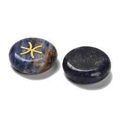 12 Constellation Natural Blue Spot Jasper Cabochons Set&nbsp;G-Q190-03B