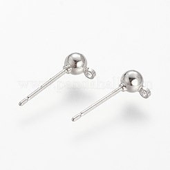Brass Stud Earring Findings&nbsp;LS-KK-T014-66P