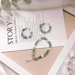 Natural Jade & Aquamarine &  Green Aventurine & White Shell & Red Jasper & Rose Quartz & Tiger Eye & Amethyst & Agate & Obsidian Chips Beads&nbsp;G-PH0033-03