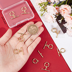10Pcs Rack Plating Brass Toggle Clasps&nbsp;KK-BBC0013-29
