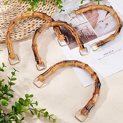 4Pcs 2 Style Plastic Imitation Bamboo Bag Handles&nbsp;FIND-WR0007-63
