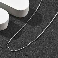 Brass Faceted Ball Chains Necklaces for Women&nbsp;NJEW-D302-21P