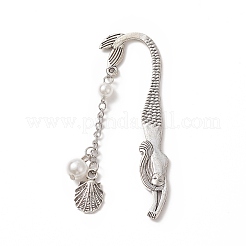 ABS Plastic Imitation Pearl Round Bead Bookmarks&nbsp;AJEW-JK00207