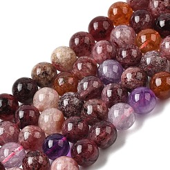 Natural Super Seven Quartz Beads Strands&nbsp;G-D359-B01-10mm