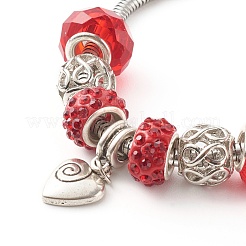 Handmade Polymer Clay Rhinestone European Bracelets&nbsp;BJEW-JB06372-03