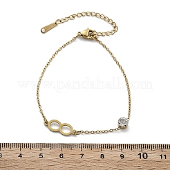 201 Stainless Steel Cable Chain Bracelets&nbsp;BJEW-H205-01C-G
