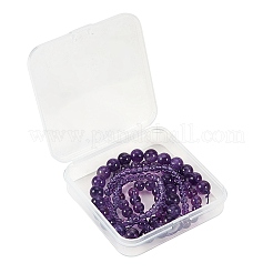 3 Strands 3 Styles Natural Amethyst Beads Strands&nbsp;G-SZ0001-14