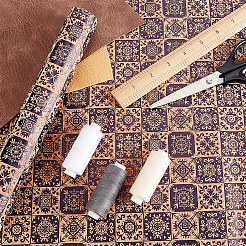 Embossed PU Imitation Leather Fabric&nbsp;DIY-WH0043-95D