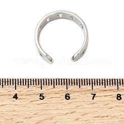 304 Stainless Steel Cuff Rings for Women&nbsp;RJEW-A077-02P