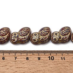 Painted Glass Beads Strands&nbsp;GLAA-Z021-08E