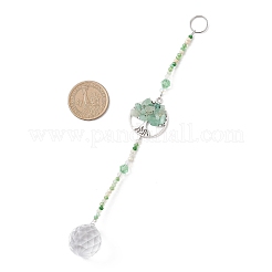 Glass Teardrop Window Hanging Suncatchers&nbsp;HJEW-JM04544