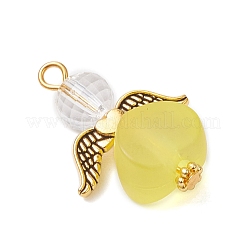 Transparent Acrylic Angel Pendants&nbsp;PALLOY-JF04095-01