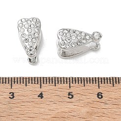 Brass Rhinestone Ice Pick Pinch Bails&nbsp;KK-CBA6305-14P-D
