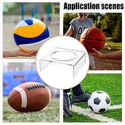Acrylic Sport Ball Stands for Football&nbsp;ODIS-WH0043-310