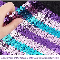 Tricolor Plastic Paillette Elastic Trim&nbsp;EW-WH0013-26
