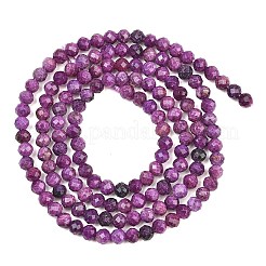 Heated Natural Sugilite Beads Strands&nbsp;G-B193-B01-3mm