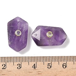 Natural Amethyst Faceted Pendants&nbsp;G-B151-02J