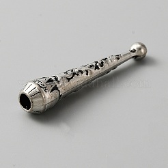 Alloy Cord Ends&nbsp;FIND-WH0111-224AS
